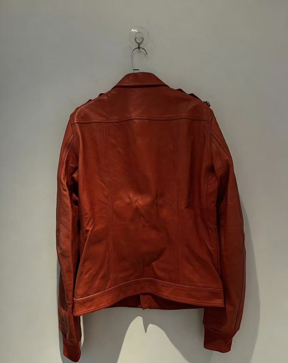 Rick Owens 19FW Larry Red Rotterdam Chain Jacket
