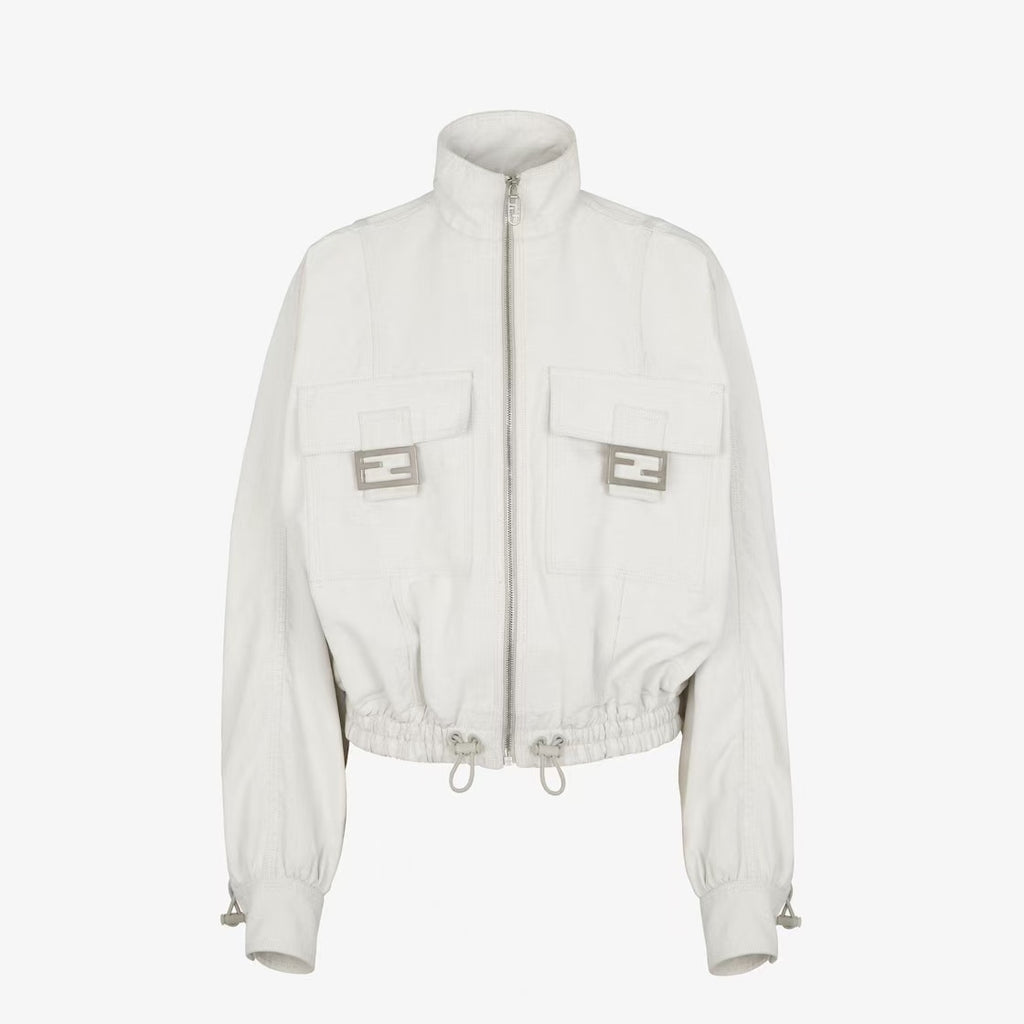 Fendi Marc Jacobs  White Canvas Jacke