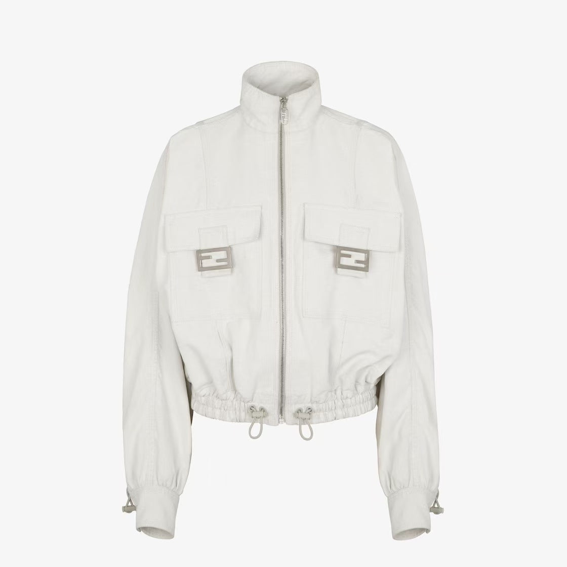 Fendi Marc Jacobs  White Canvas Jacke