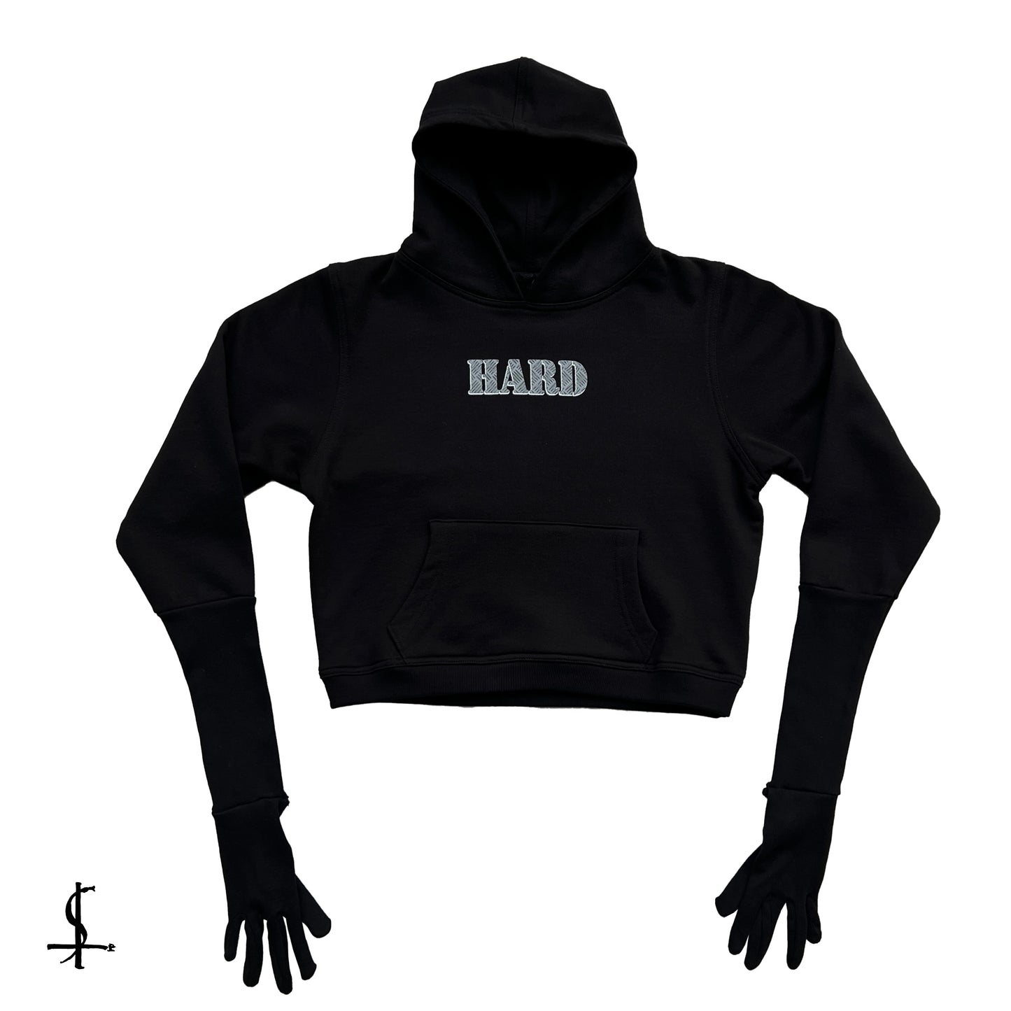 Prototypes gloved hard printed hoodie