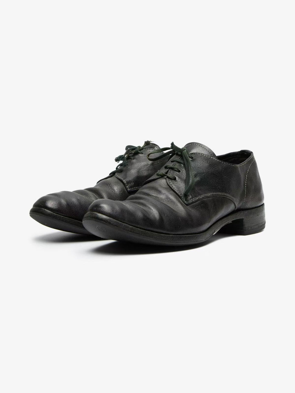 Carol Christian Poell Black Kangaroo Leather Derby