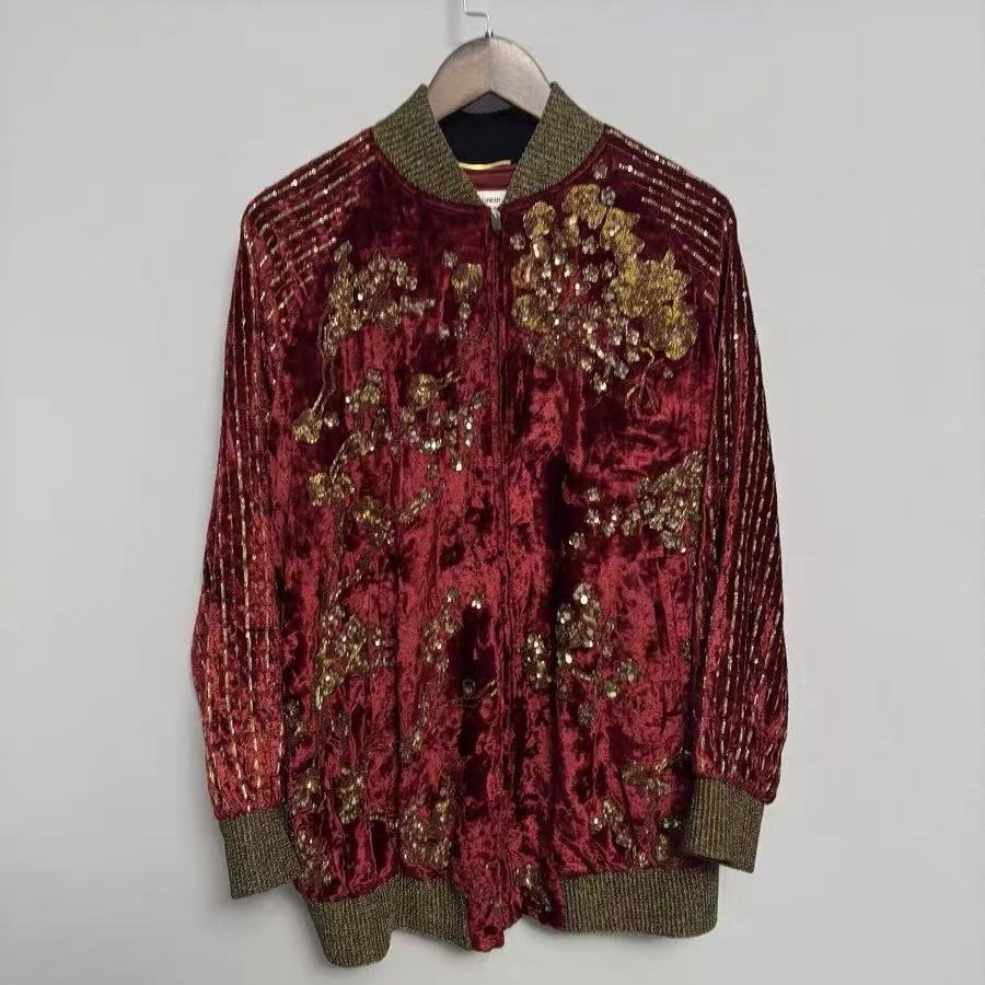 Saint Laurent 19AW Sequin Hand Beaded 'Sukajan' Souvenir Jacket