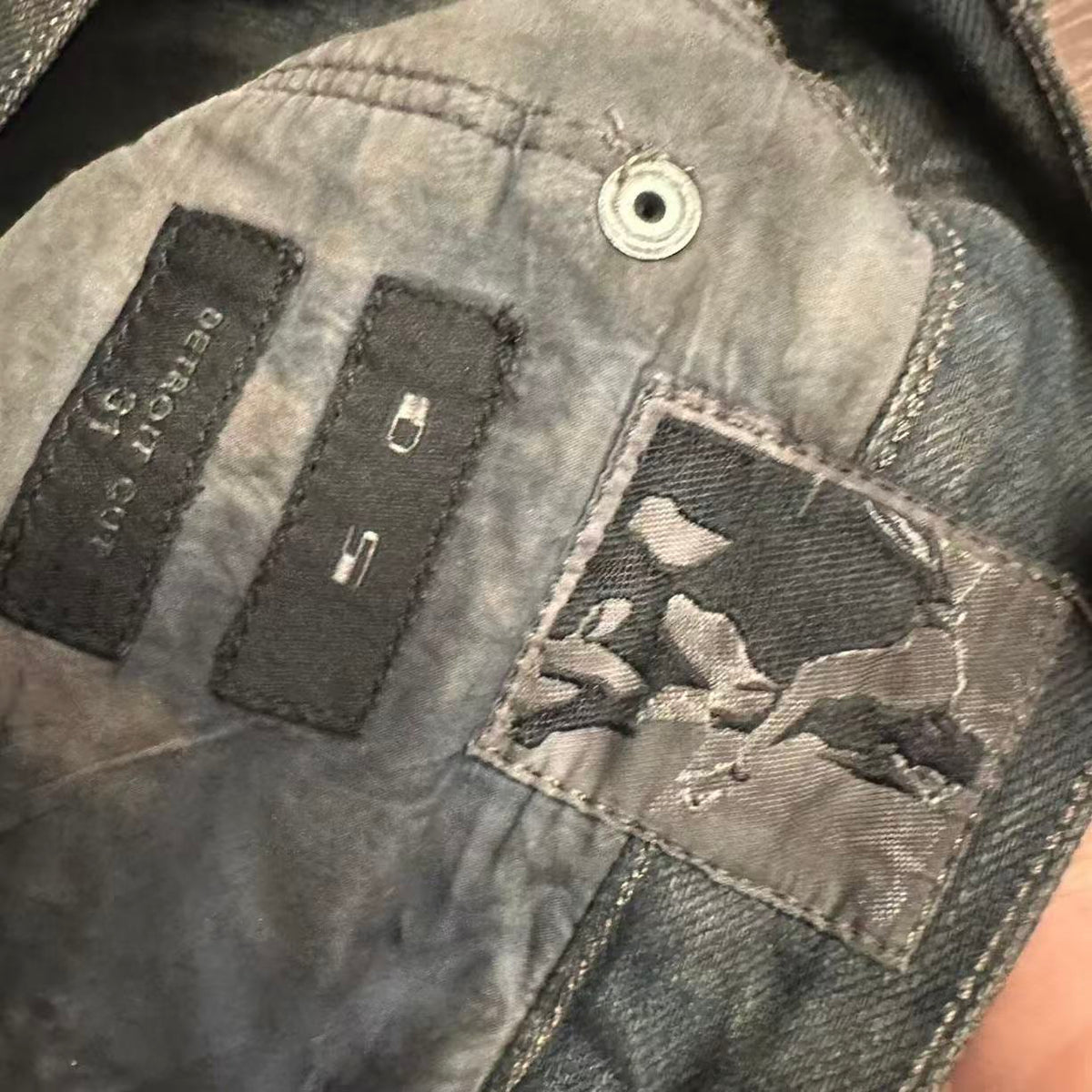 Rick Owens 15SS  Faun Detroit Cut Dust Jeans