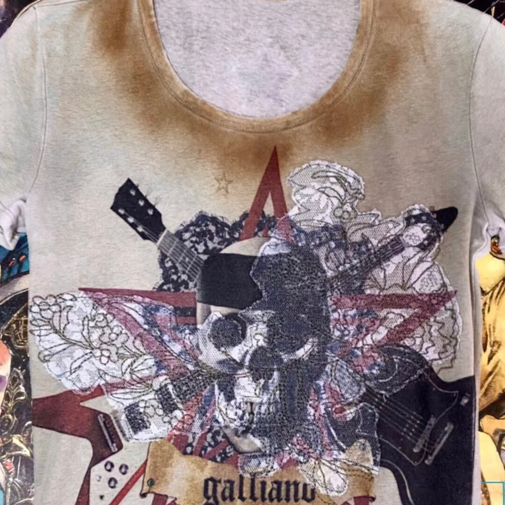 John Galliano Vintage Skull Tee
