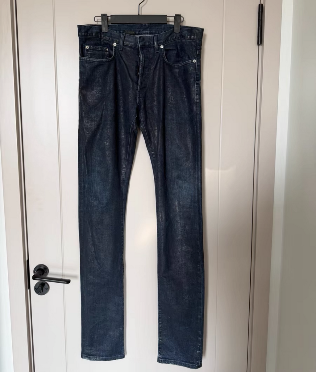 Dior homme wax denim jeans