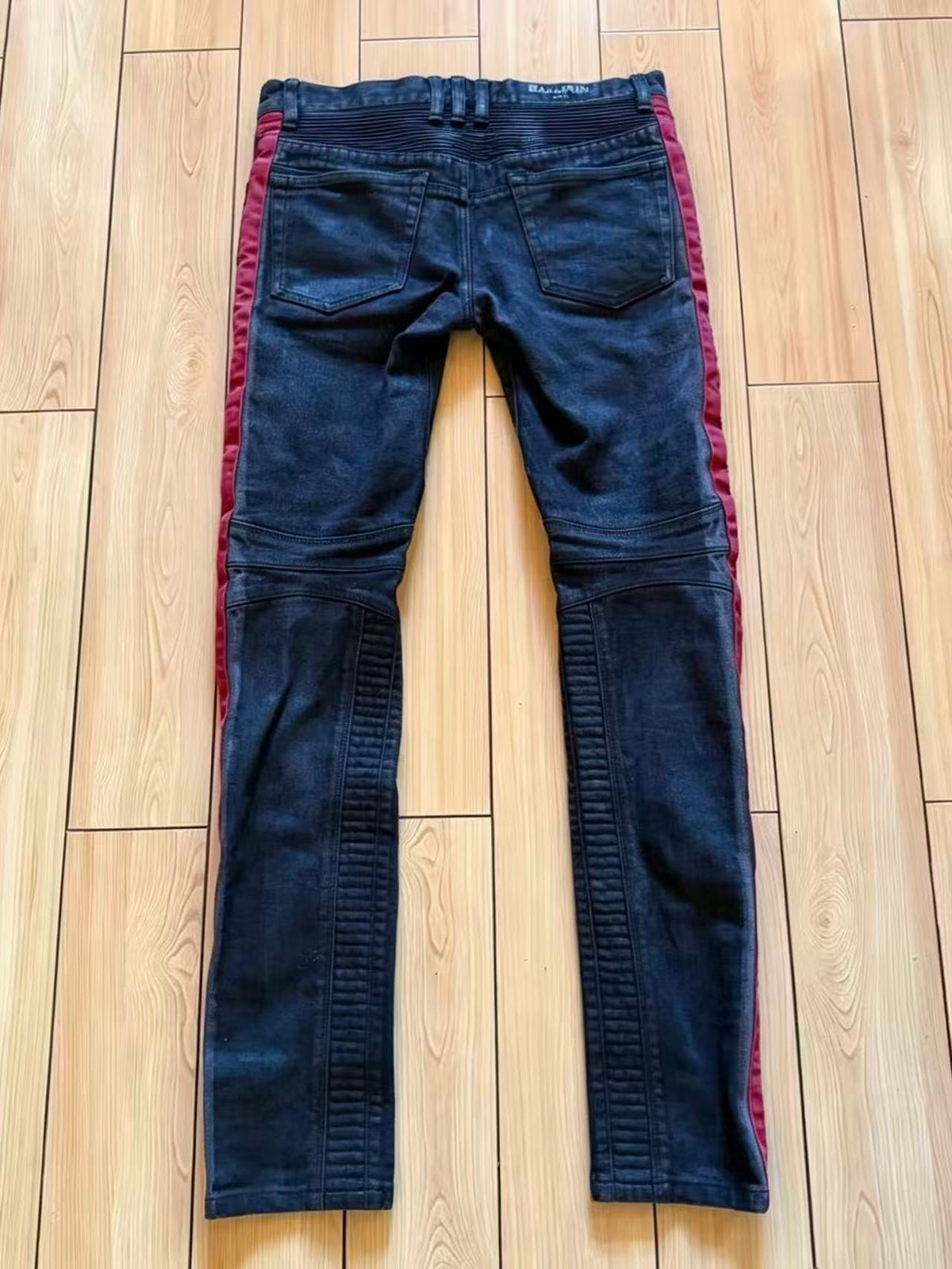 Balmain 15SS Four Zip Biker Jeans