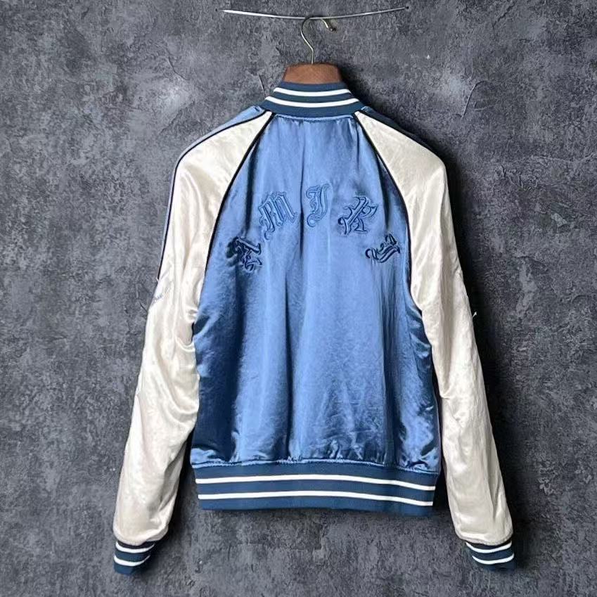 Amiri 22SS Satin Flames Souvenir Jacket