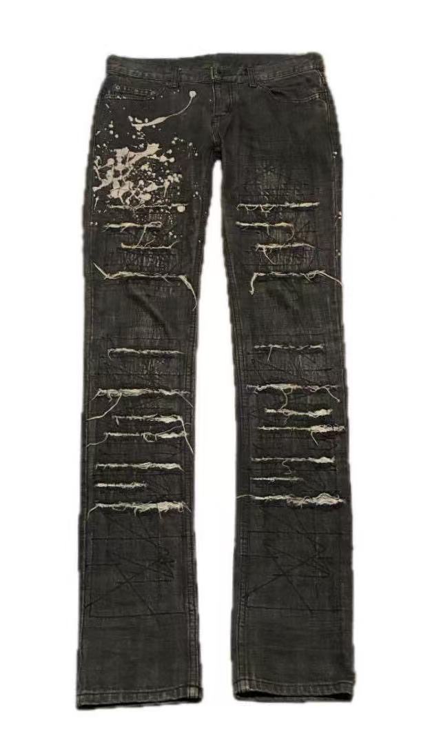 hysteric glamour scab distressed jeans