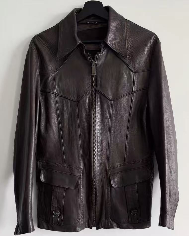 Gucci by Tom Ford 04SS Western Leather Blazer Jacket