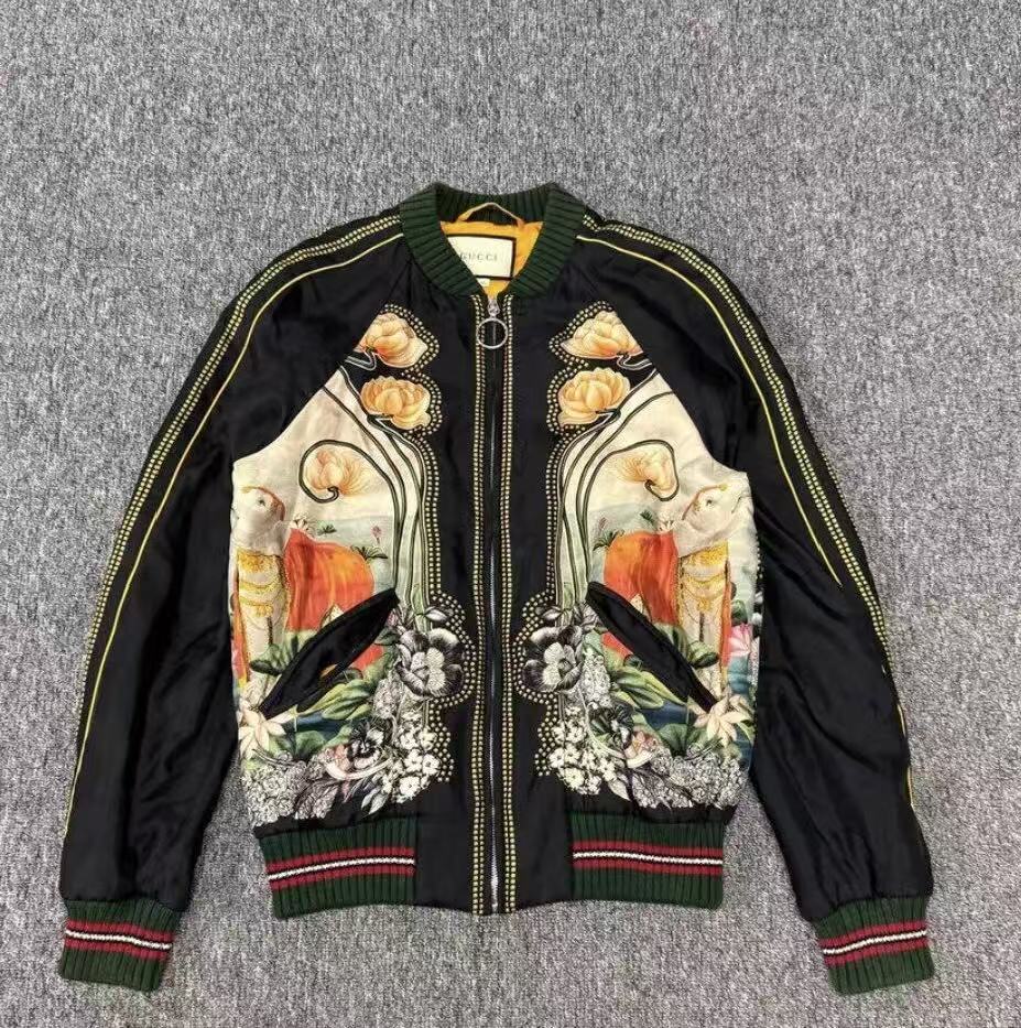 Gucci 17FW Silk Bomber Jacket