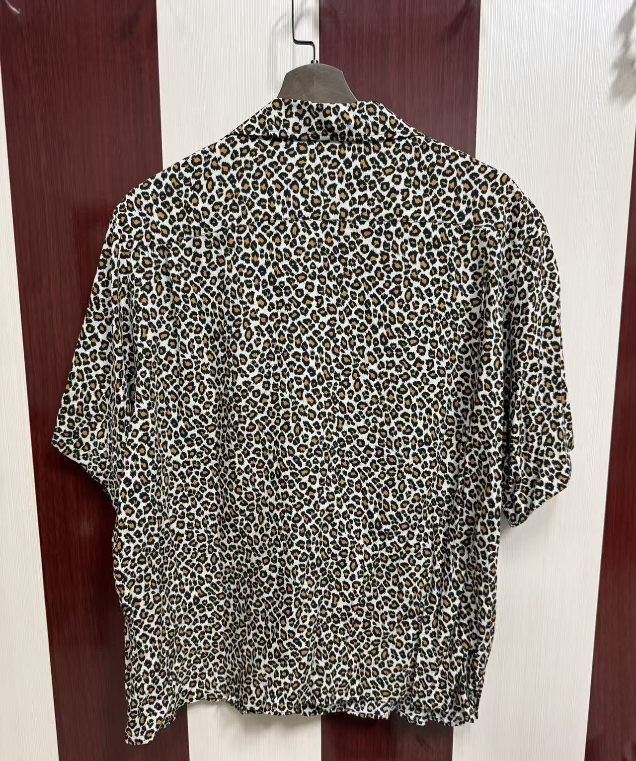 Celine Leopard Print Short Sleeve Shirt