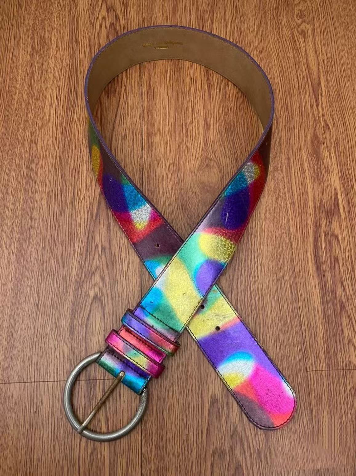Comme Des Garcons Vintage Multi-color Leather Belt
