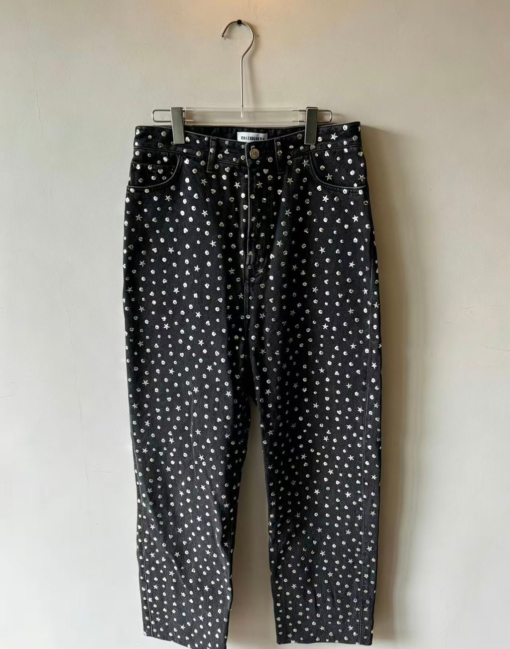 Balenciaga Heart Star Stud Embellished Jeans
