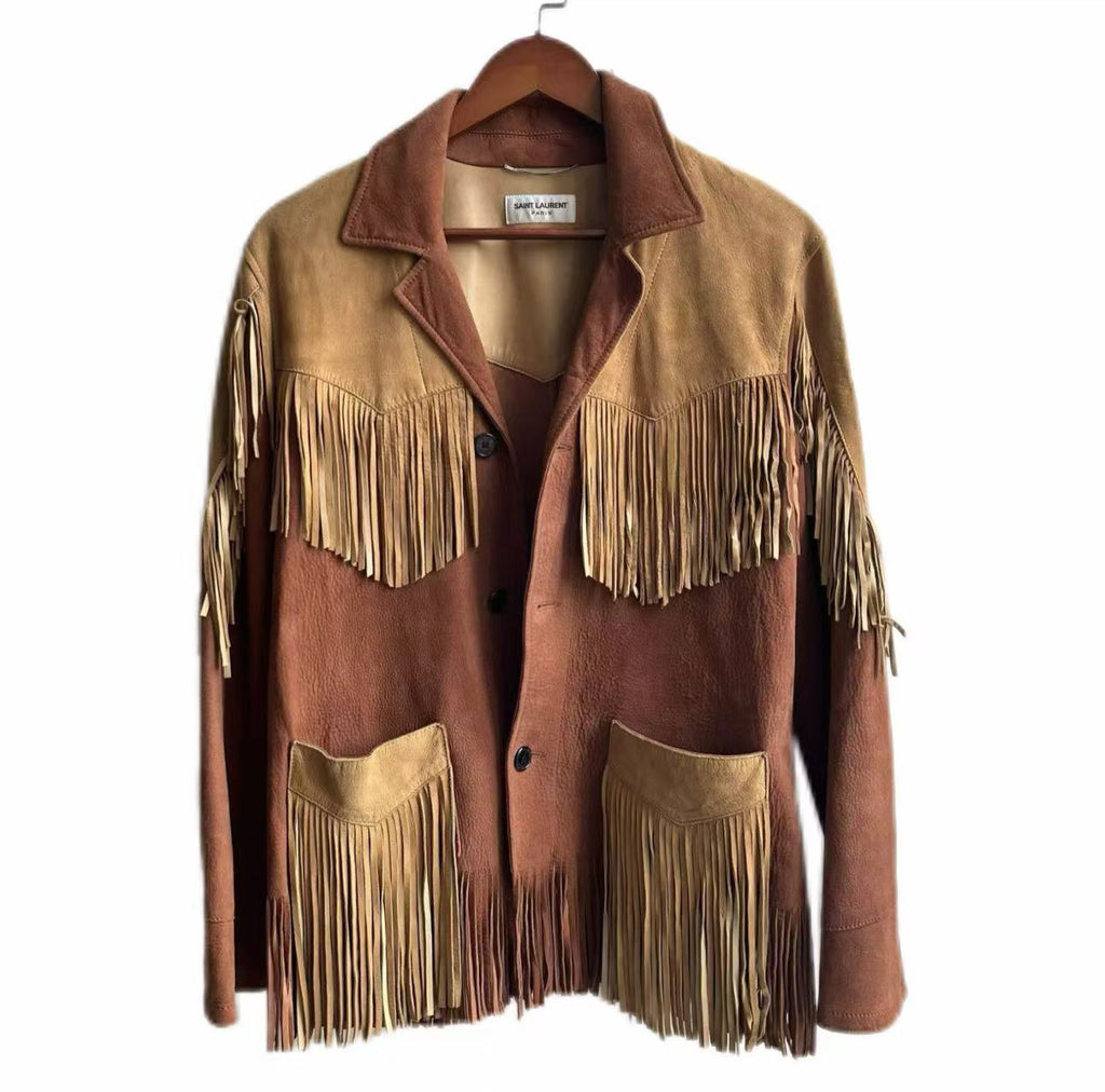 Saint Laurent 16SS Fringe Leather Jacket