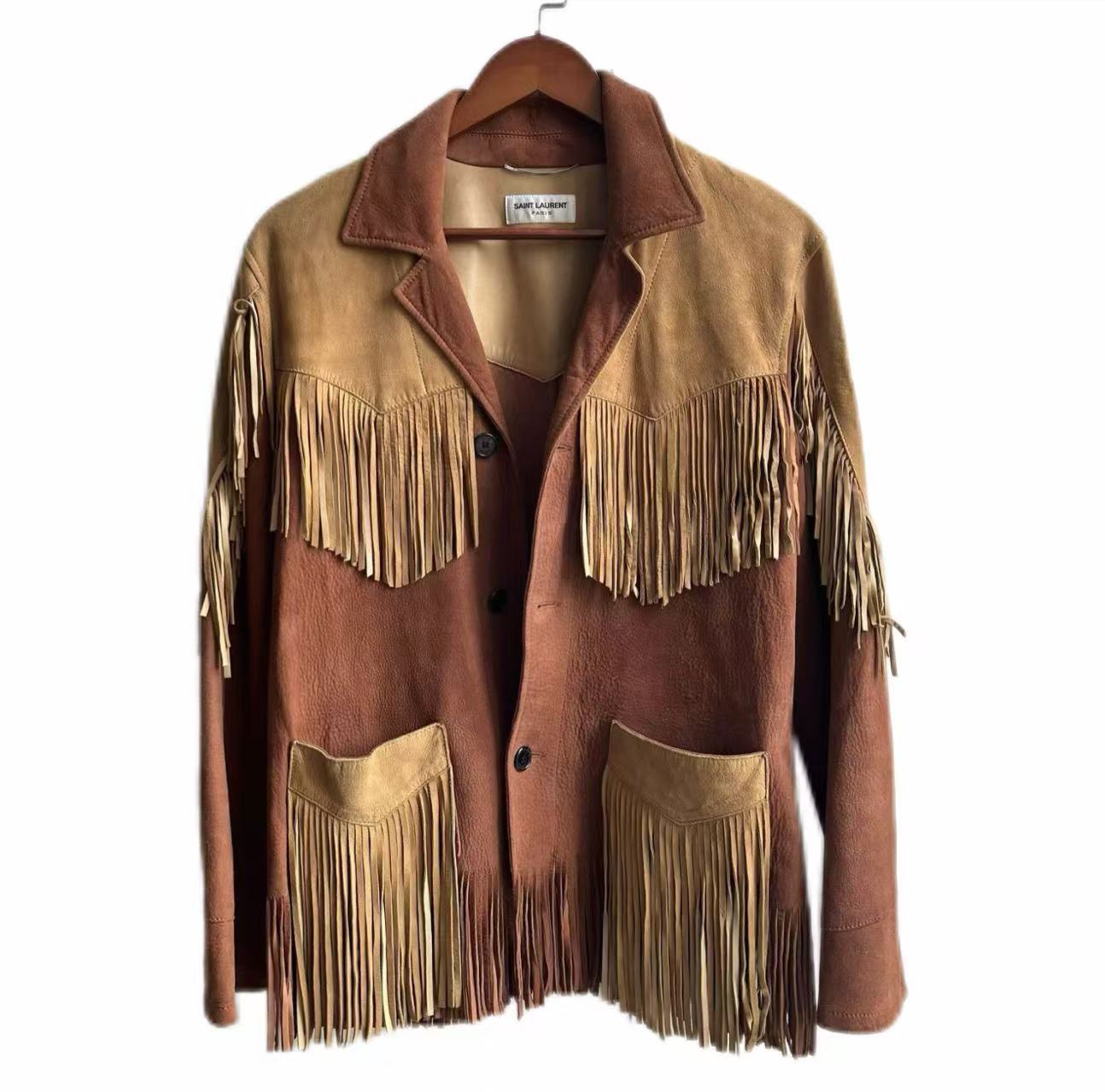 Saint Laurent 16SS Fringe Leather Jacket