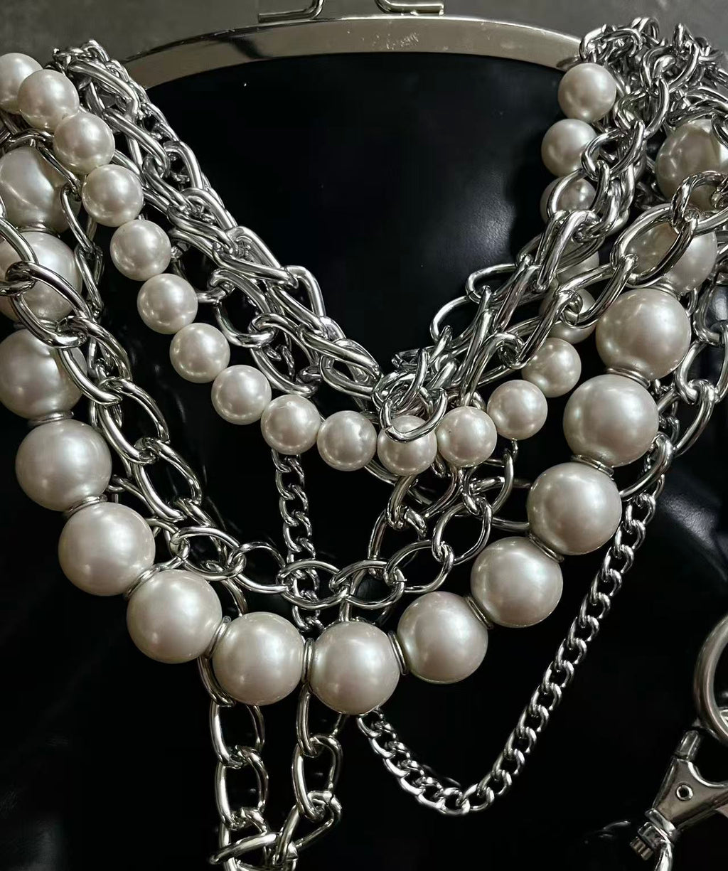 Junya Watanabe 23ss Pearl Chain Crossbody Bag