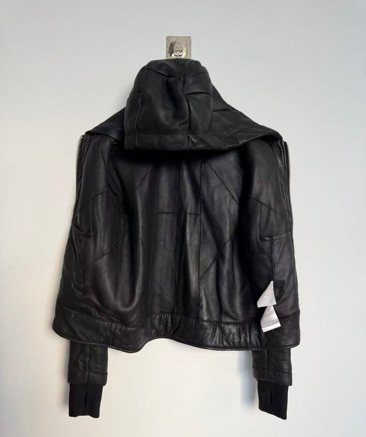 Helmut Lang 11AW Paneled Fur Leather Jacket