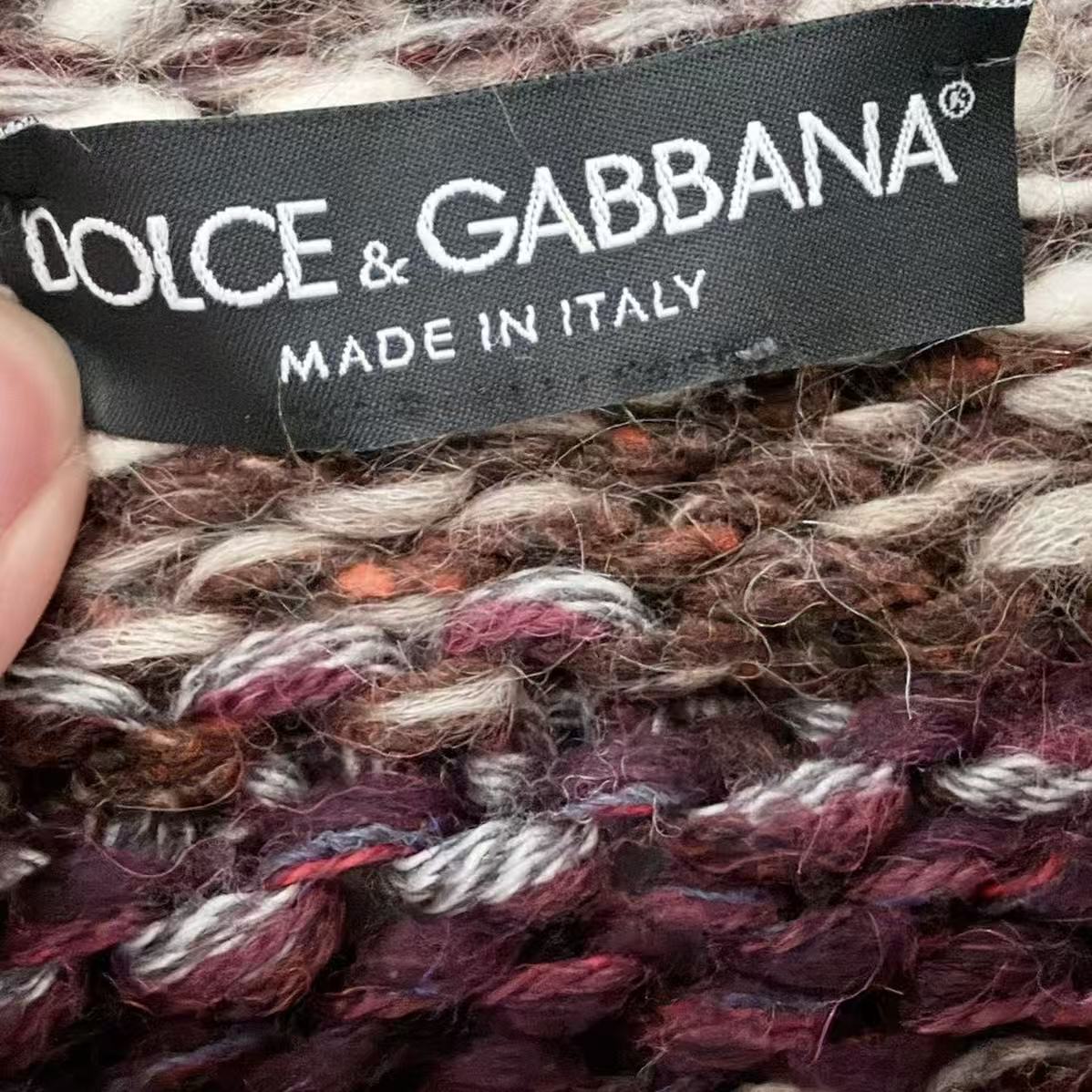 Dolce & Gabbana Multi-color Striped Wool Sweater
