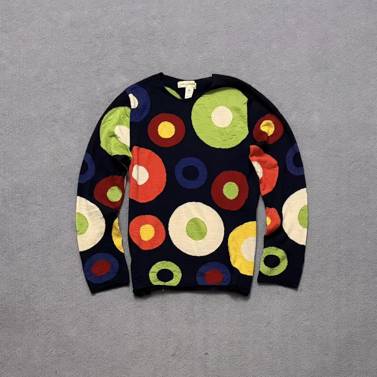 Comme des Garçons SHIRT 13AW Intarsia Circle Knit Sweater