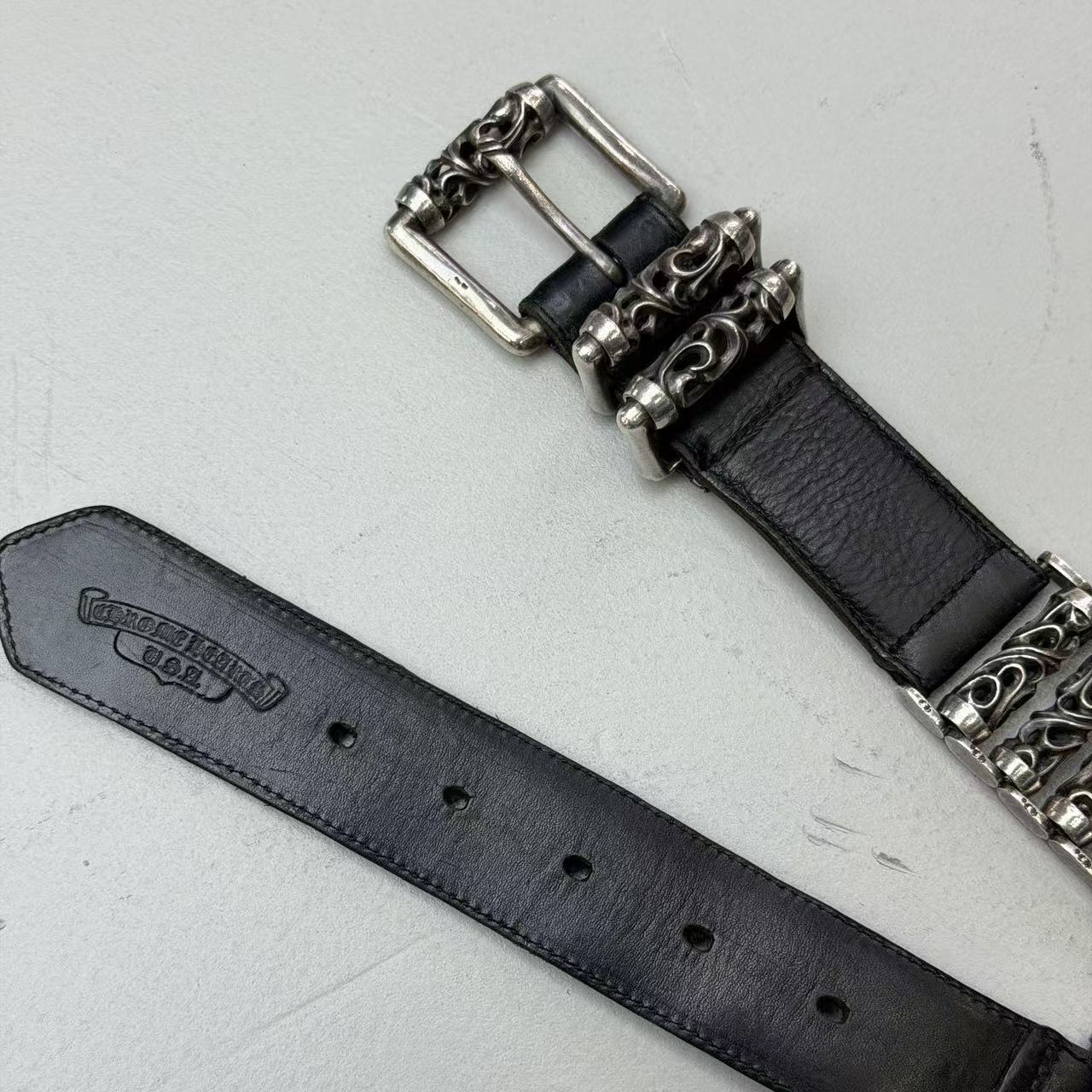 Chrome Hearts Celtic Roller Leather Belt
