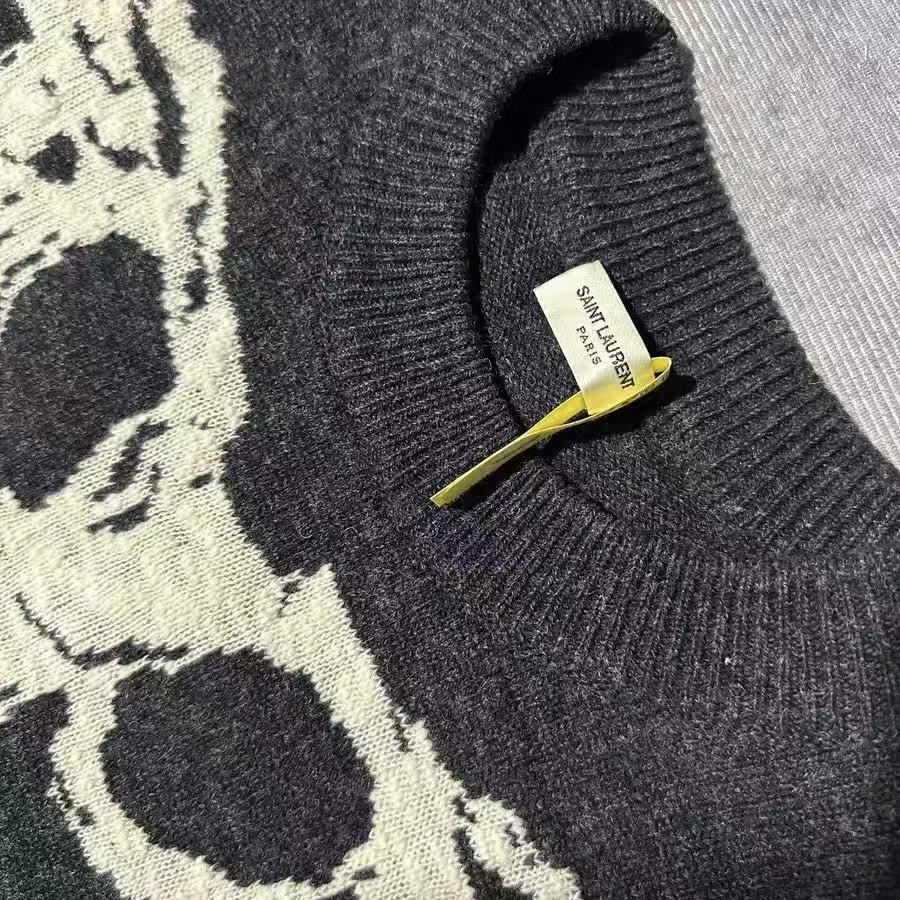 Saint Laurent 18AW Skeleton Sweater
