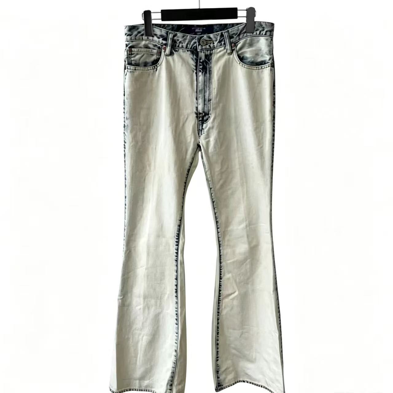 Junya Watanabe Acid Wash Flare Jeans