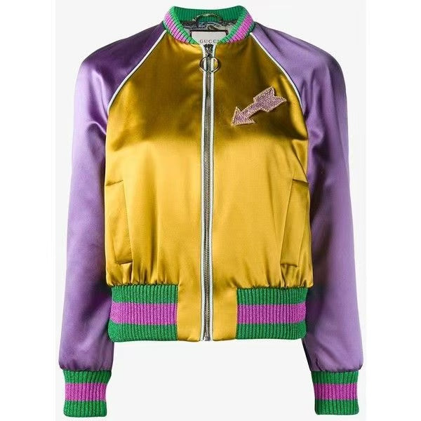 Gucci Embroidered Cat Bomber Jacket