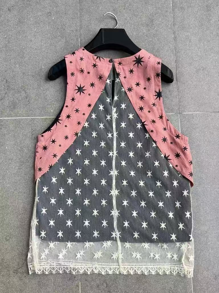 Dries Van Noten Star Motif Tank Top