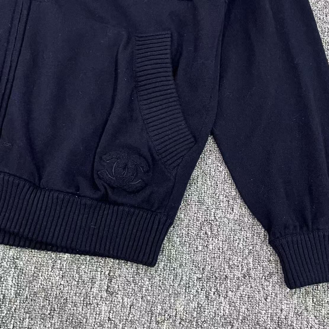 Chanel Double C Zip Up Hoodie