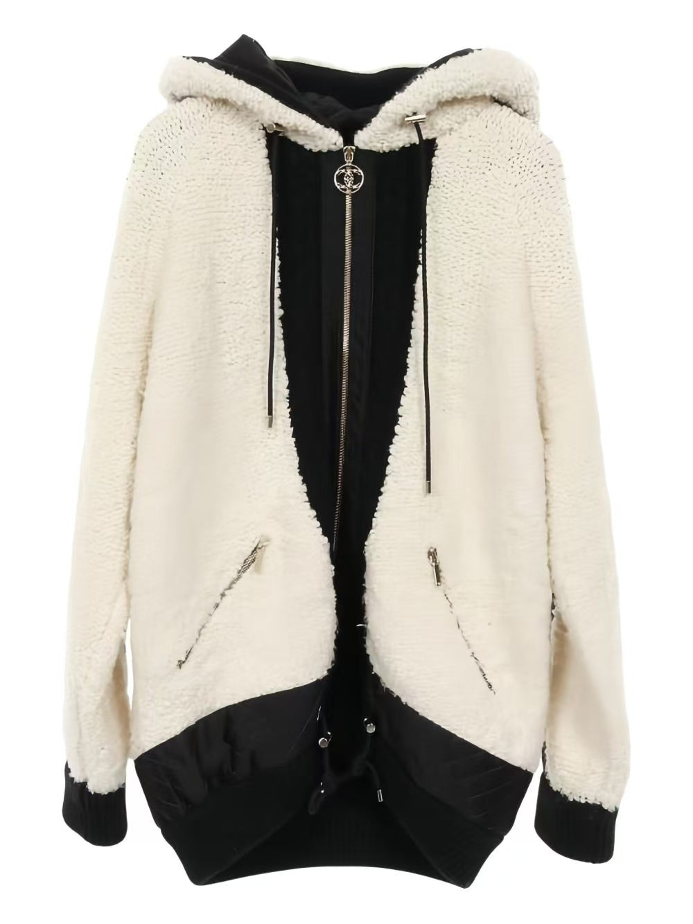 Chanel Wool Paneled Hooded Jacket