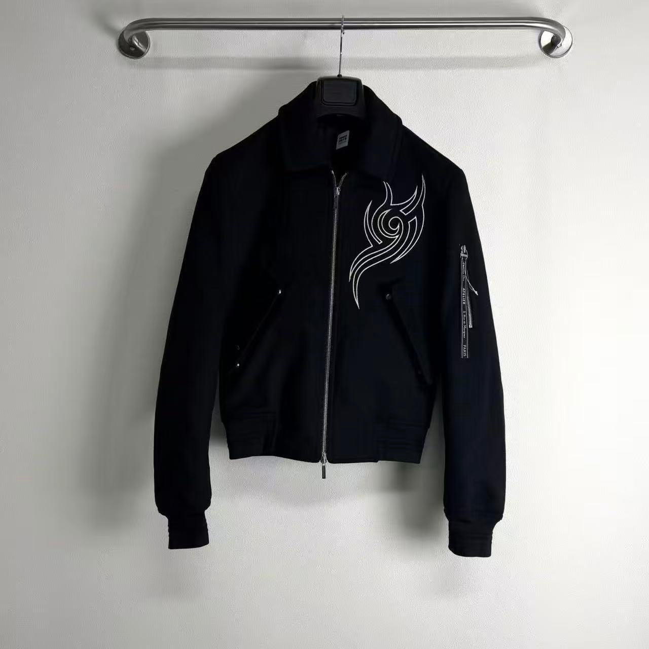 Dior Homme 18AW Tribal Embroidered Bomber Jacket