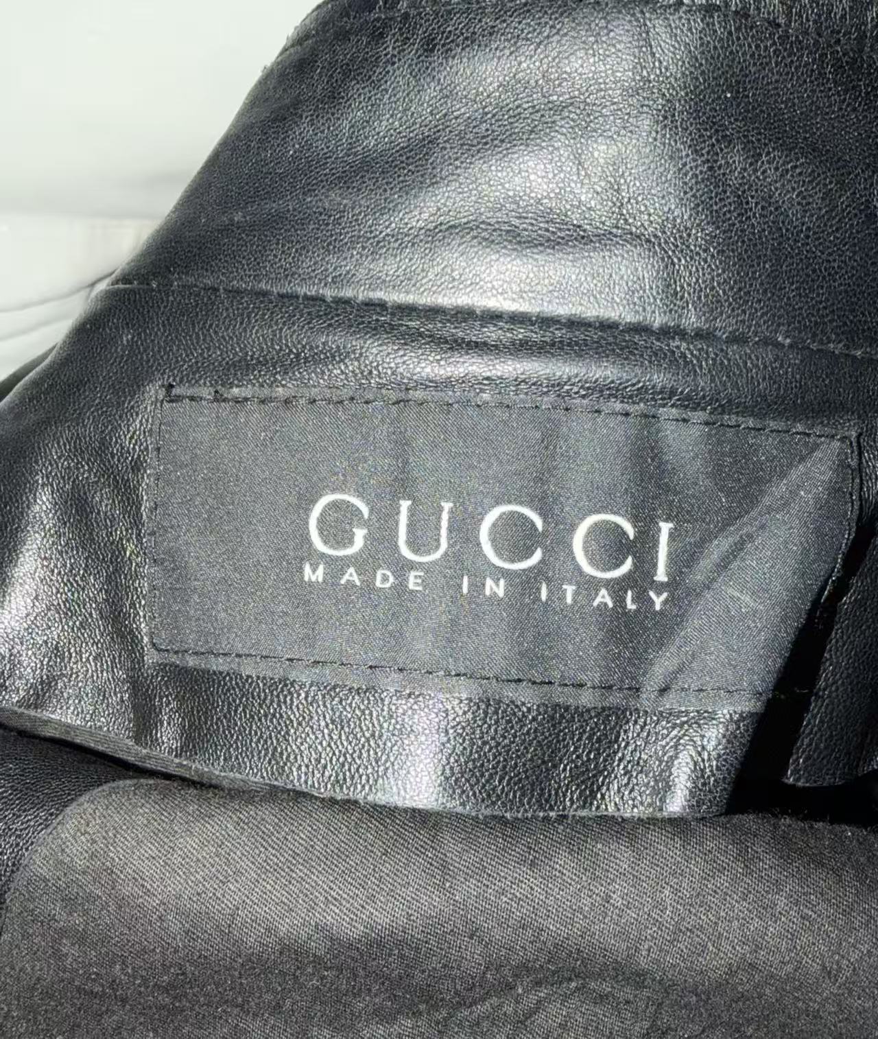 Gucci 10s Laced Leather Jacket