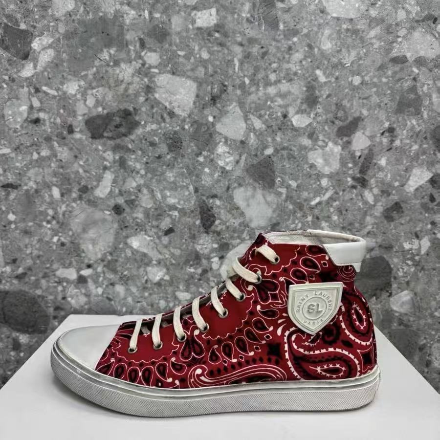 Saint Laurent Bedford Bandana Hi Top Sneaker