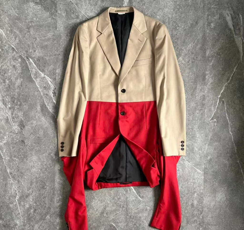 Comme des Garçons Homme Plus 2024SS Wool Long Jacket With Double Sleeves