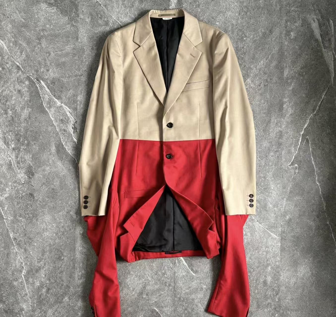 Comme des Garçons Homme Plus 2024SS Wool Long Jacket With Double Sleeves
