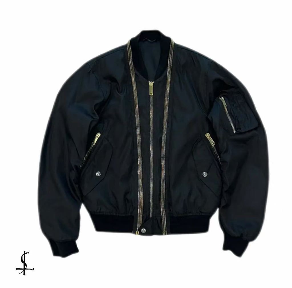 Alexander McQueen 14FW Multi‑Zip Bomber Jacket