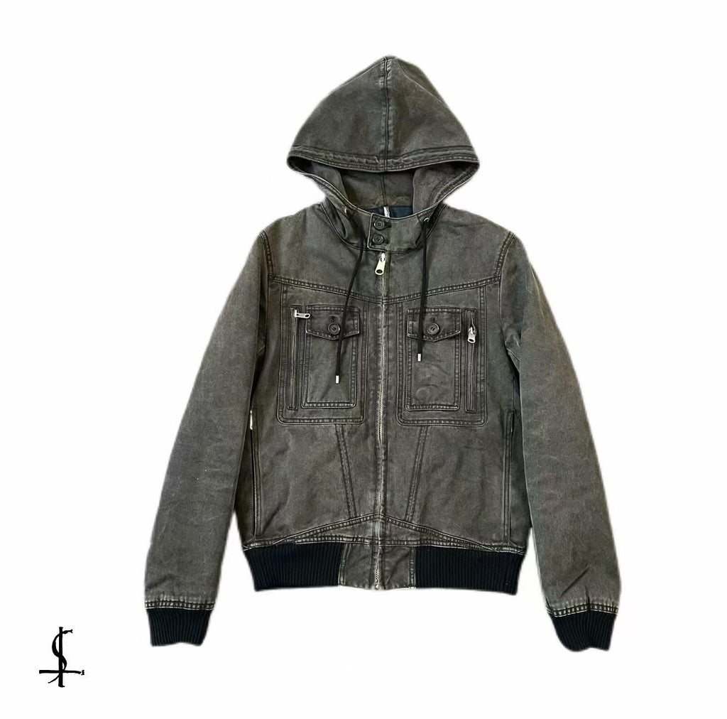 Dior Homme Black Hooded Anorak Jacket