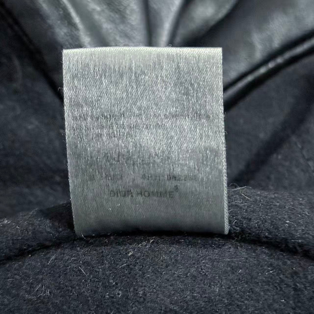 Dior Homme 04AW “VOTC”  Wool Blend Leather Sleeve Jacket