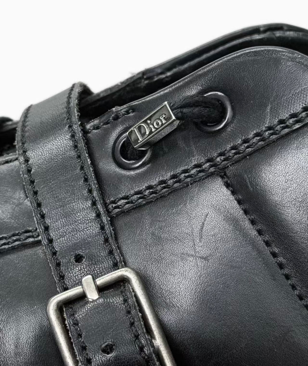 Dior Homme 06AW Buckle Strap High Top Sneakers