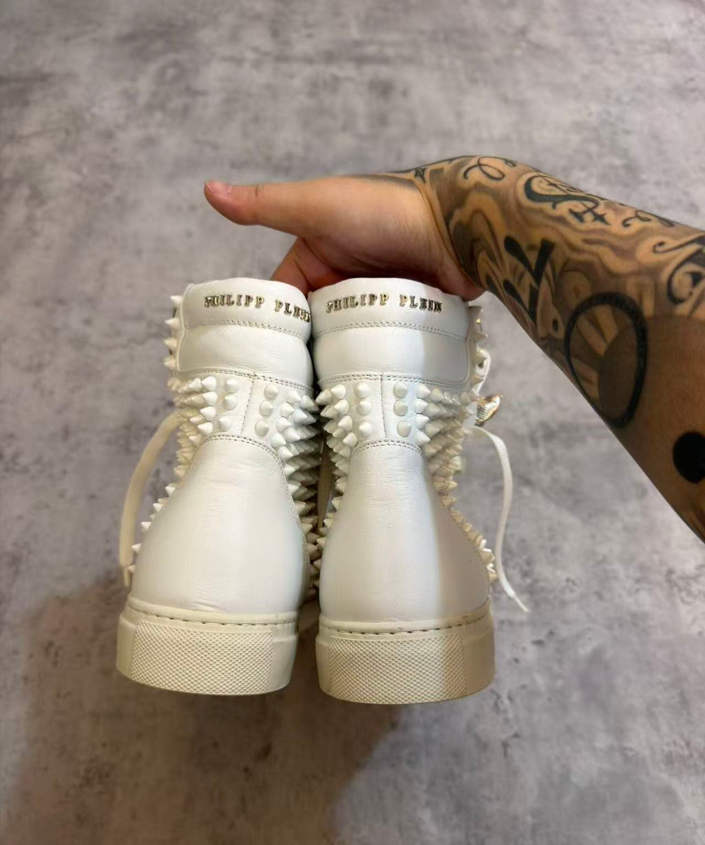 Philipp Plein Studded High Top Sneakers