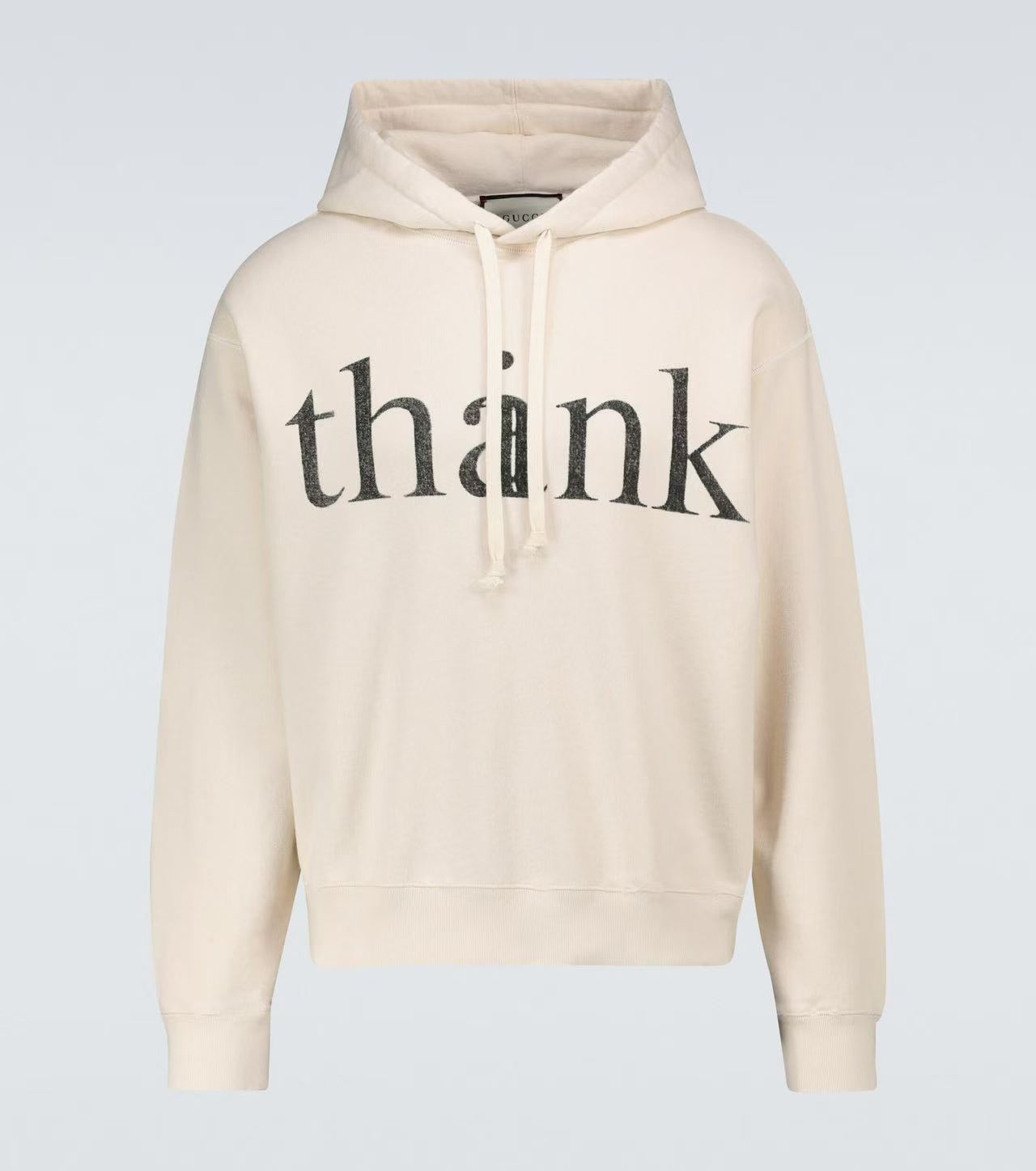 Gucci Think/Thank Print Hoodie