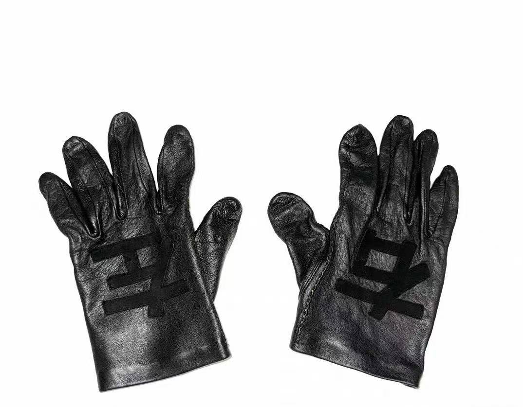 Yhoji Yamamoto Pour Homme Black Leather Gloves