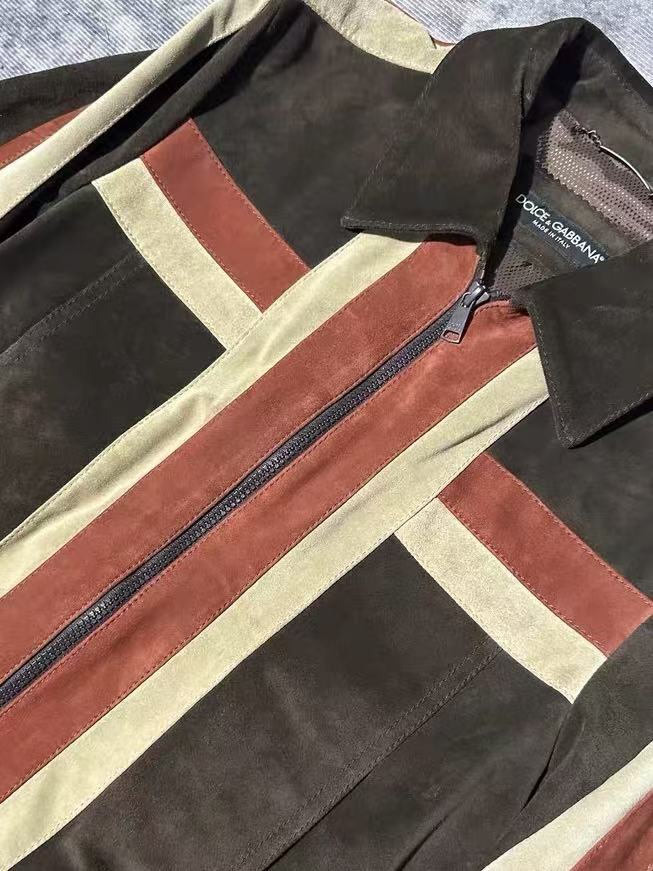 Dolce&Gabbana 05SS Suede Striped Jacket