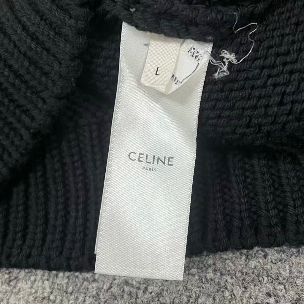 Celine 21SS By Hedi Slimane Clown Intarsia Knit Sweater