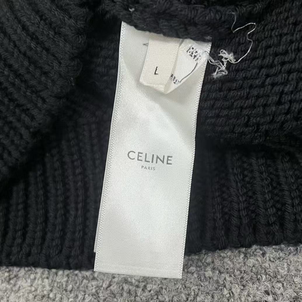 Celine 21SS By Hedi Slimane Clown Intarsia Knit Sweater