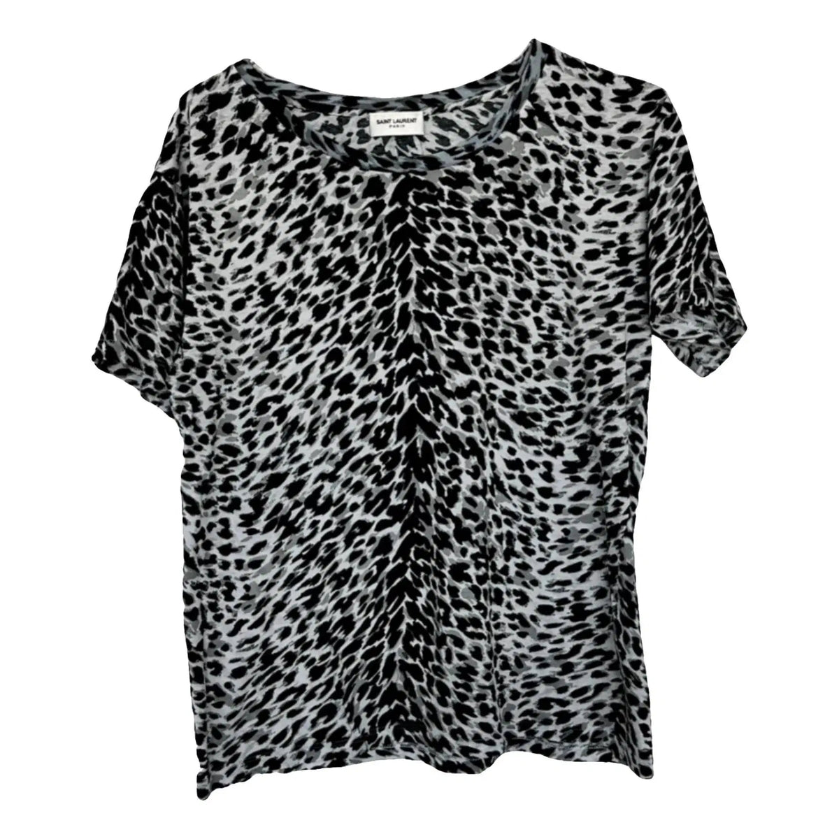 Saint Laurent 2016 Babycat Leopard Print T-Shirt