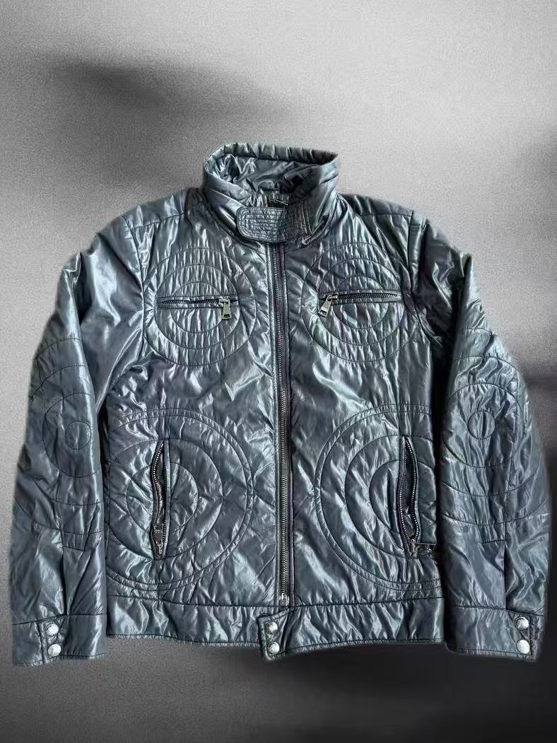 Dolce&Gabbana 00s Circular Pattern Padded Nylon Jacket