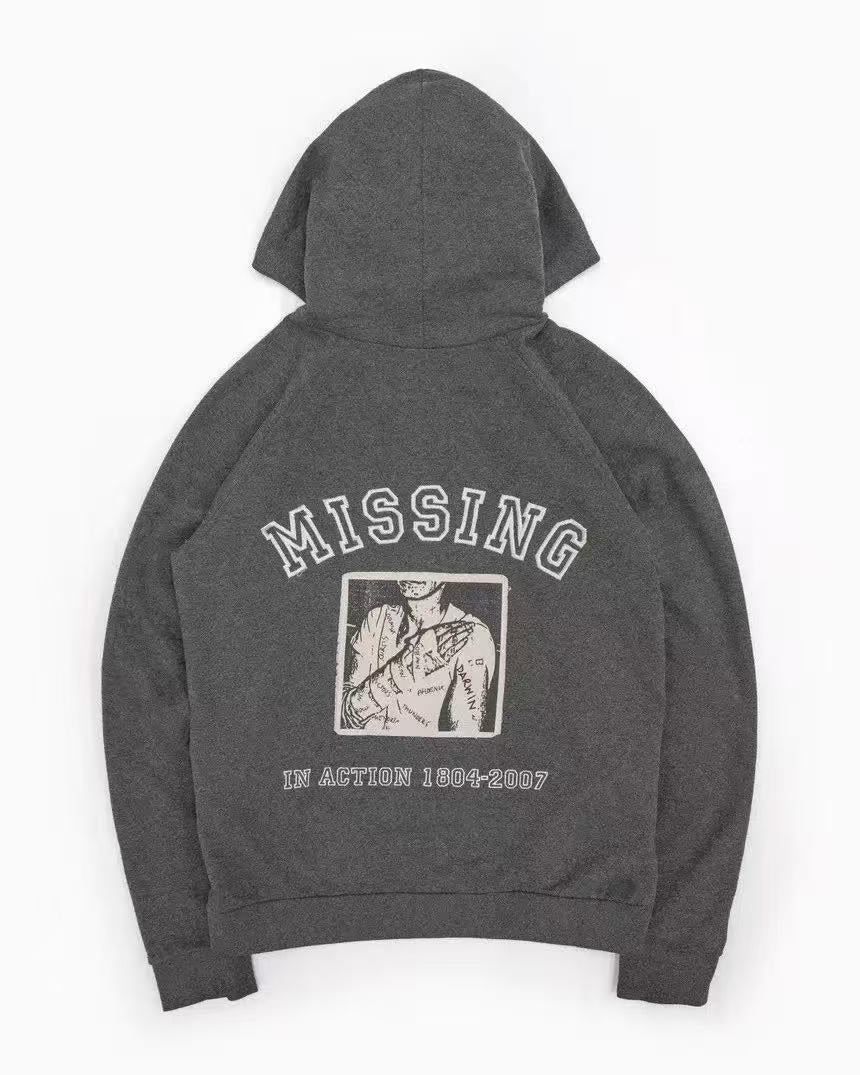 Raf by Raf Simons 07SS Missing in Action" Zip Hoodie