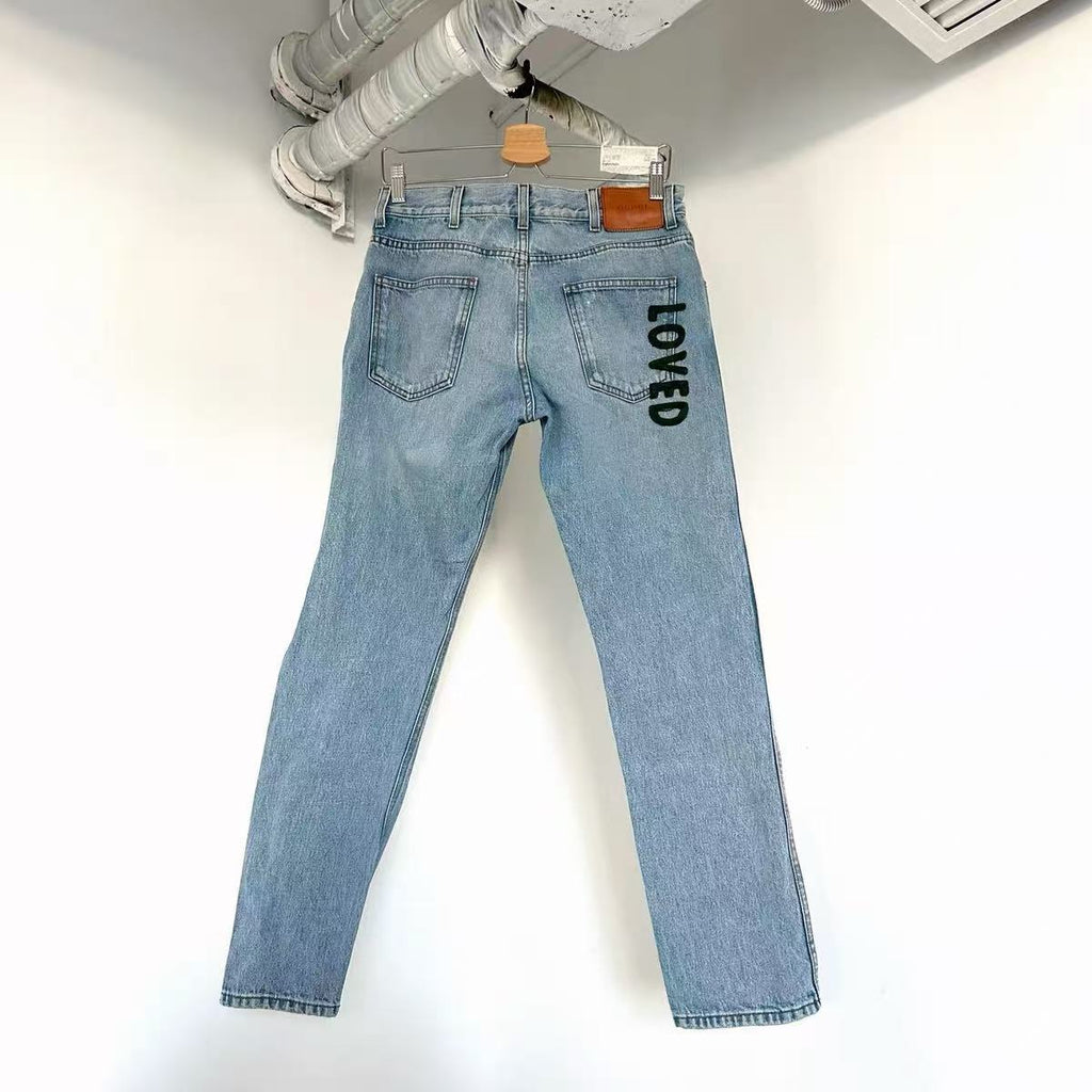 Gucci Loved Embroidered Jeans