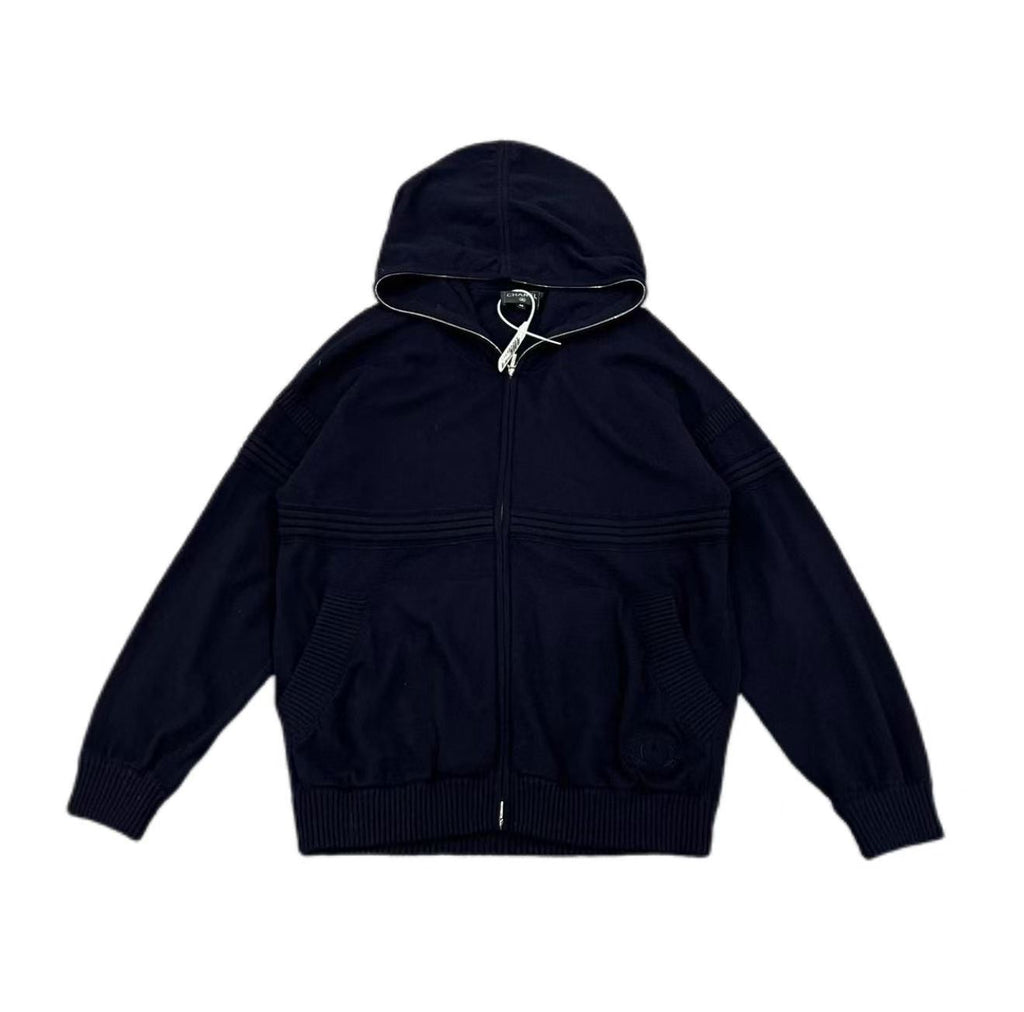 Chanel Double C Zip Up Hoodie